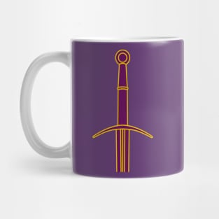 Hand and a Half Sword Garnish / Bastard Sword (Purple) Mug